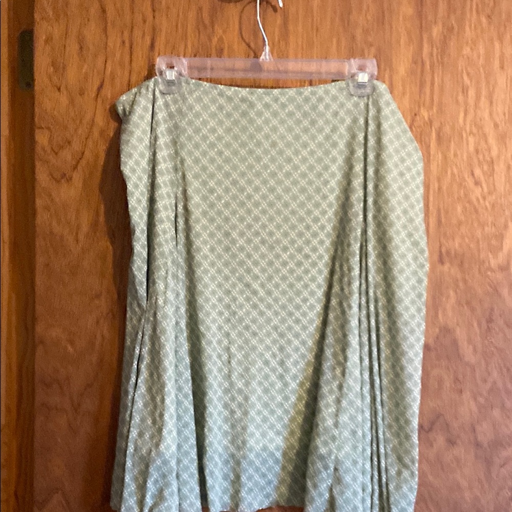Chic A-Line Skirt in Mint Green